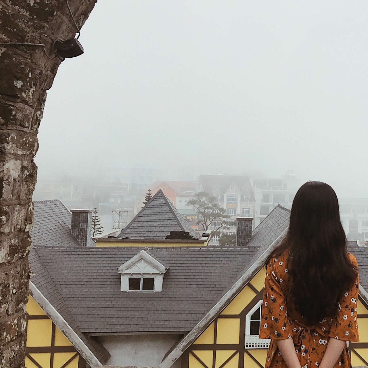 Woman Overlooking Property